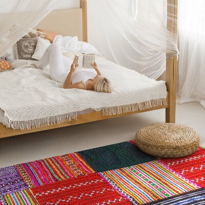 Covor de vinil acasă Structură turcească cu model patchwork