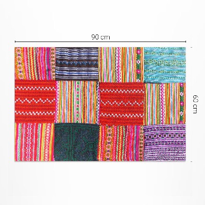 Covor de vinil acasă Structură turcească cu model patchwork