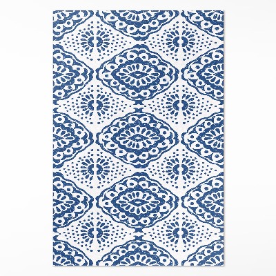 Covor interior din vinil Model albastru ornament decorativ