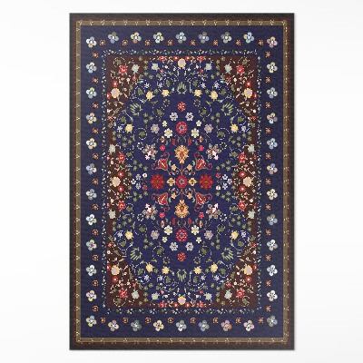 Covor de vinil acasă Frumoase flori mici plante motiv vintage