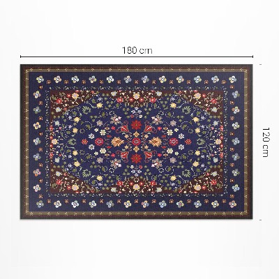 Covor de vinil acasă Frumoase flori mici plante motiv vintage