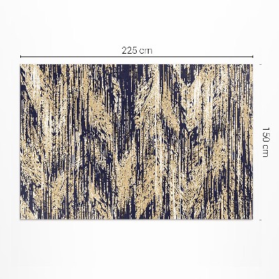 Covor de vinil Dungi galbene retro vintage boho