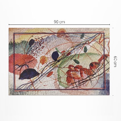 Covor interior din vinil Acuarelă colorată de Wassily Kandinsky