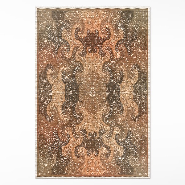 Covor interior din vinil Spirale decorative model oriental