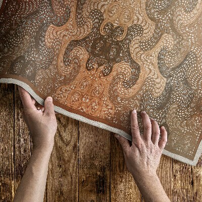Covor interior din vinil Spirale decorative model oriental