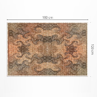 Covor interior din vinil Spirale decorative model oriental