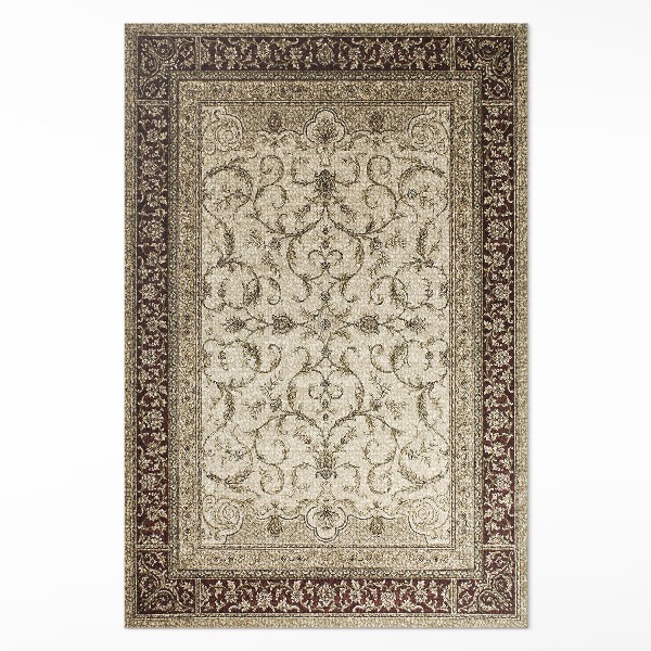 Covor de vinil acasă Iederă decorativă clasică bej