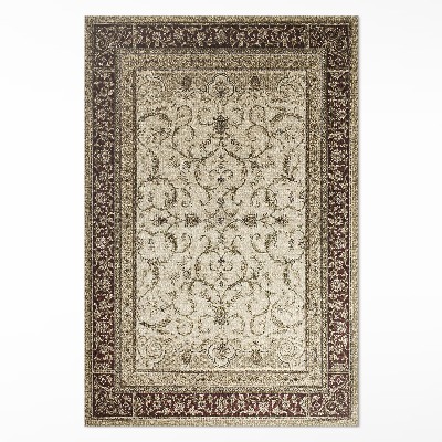 Covor de vinil acasă Iederă decorativă clasică bej