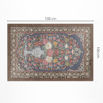 Covor interior din vinil Buchet de flori imitație țesătură vintage