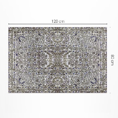 Covor de vinil acasă Grafic liniar vintage gri