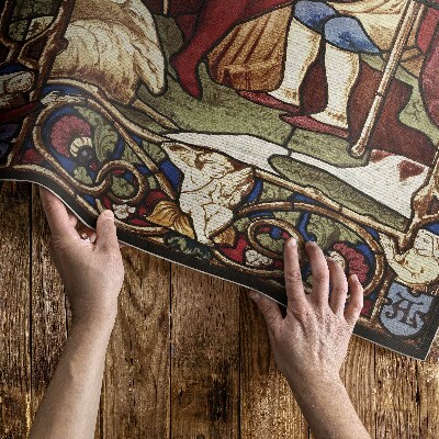 Covor interior din vinil Sir Digby Wyatt imitație de vitraliu gotic