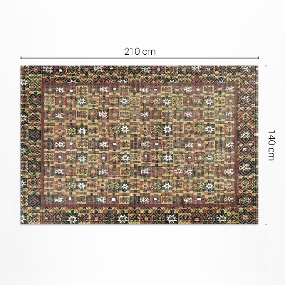 Covor de vinil acasă Vintage etno culoare mozaic vintage