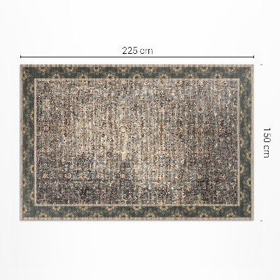 Covor de vinil acasă Model floral vintage cu textură decojită