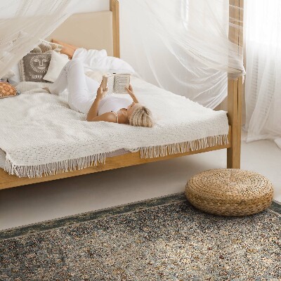 Covor de vinil acasă Model floral vintage cu textură decojită
