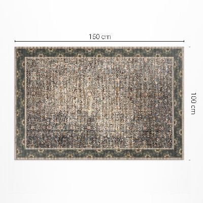 Covor de vinil acasă Model floral vintage cu textură decojită