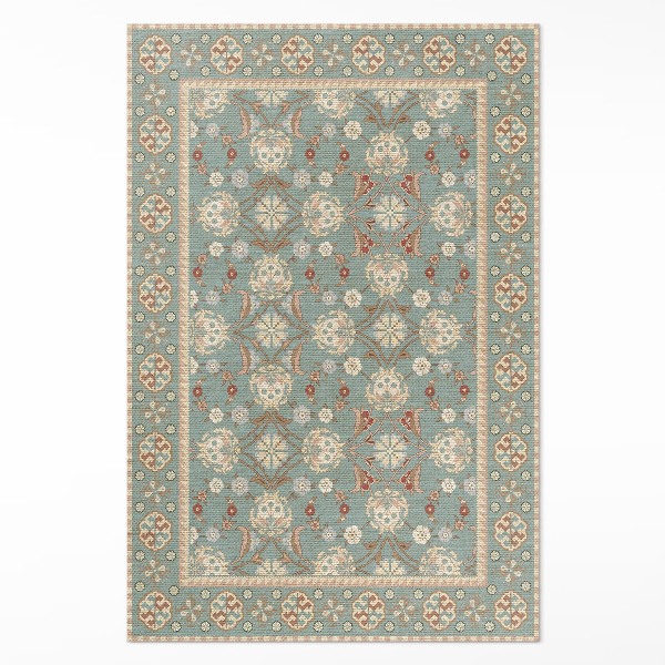 Covor de vinil acasă Model floral de epocă ornamente pentru plante