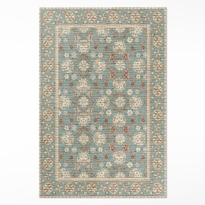 Covor de vinil acasă Model floral de epocă ornamente pentru plante