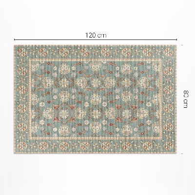 Covor de vinil acasă Model floral de epocă ornamente pentru plante