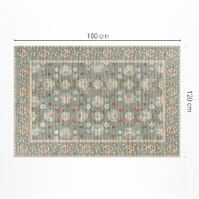 Covor de vinil acasă Model floral de epocă ornamente pentru plante