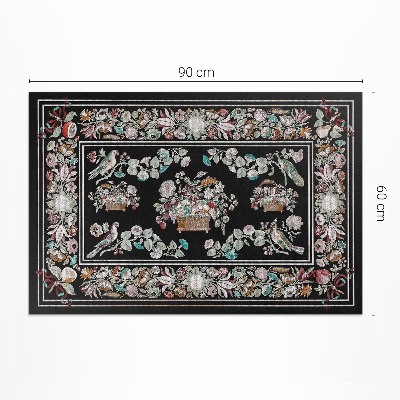 Covor de vinil acasă Motive vegetale de epocă de viață statică