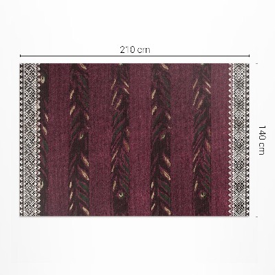 Covor interior din vinil Furuya Korin benzi de frunze