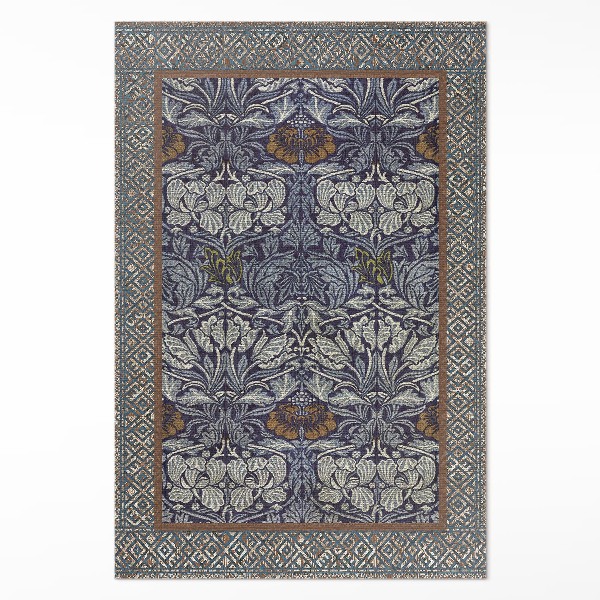 Covor de vinil acasă Motive florale ornamentale model de epocă