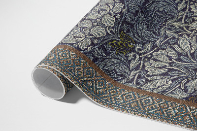 Covor de vinil acasă Motive florale ornamentale model de epocă