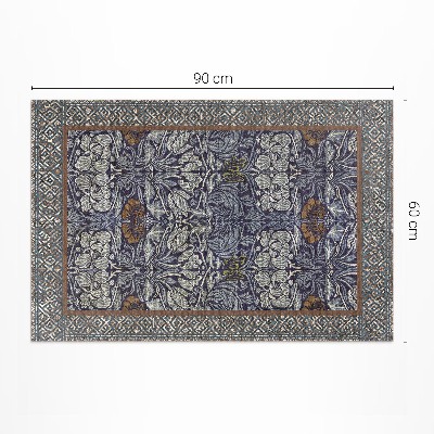 Covor de vinil acasă Motive florale ornamentale model de epocă