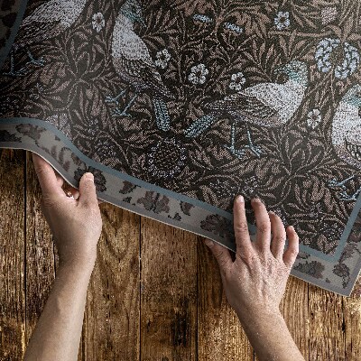 Covor interior din vinil Păsări și motive vegetale ornament gothic