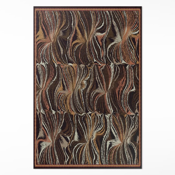 Covor interior din vinil Forme abstracte imitație țesătură vintage