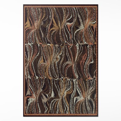 Covor interior din vinil Forme abstracte imitație țesătură vintage