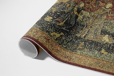 Covor de vinil Medieval imitație țesătură vintage
