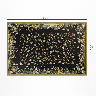 Covor de vinil acasă Floră împrăștiată flori mici vintage