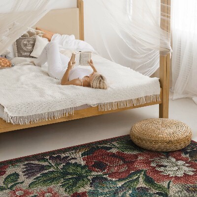 Covor interior din vinil Model floral vintage delicat