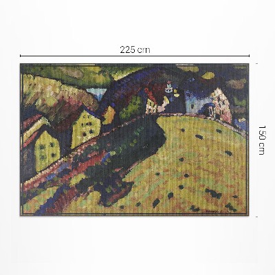 Covor interior din vinil Case în Murnau - Wassily Kandinsky