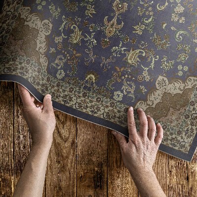 Covor interior din vinil Model ornamental floral vintage