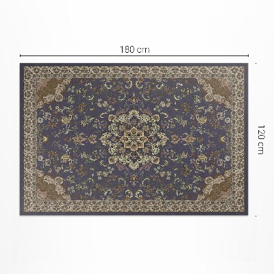 Covor interior din vinil Model ornamental floral vintage