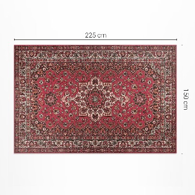 Covor de vinil acasă Vechi model floral persan roșu