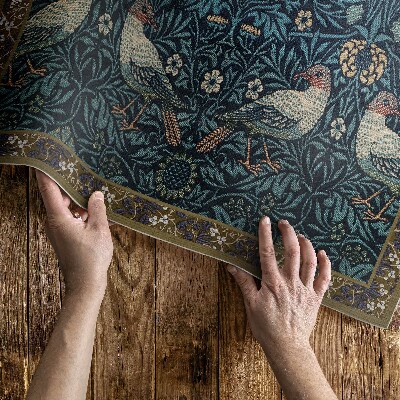Covor interior din vinil Pasăre în câmp William Morris