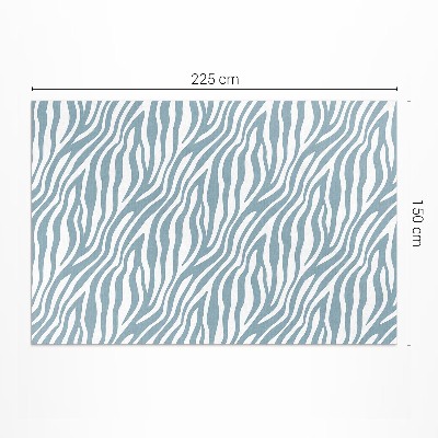 Covor interior din vinil Valuri în albastru pastel