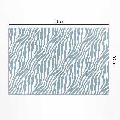 Covor interior din vinil Valuri în albastru pastel