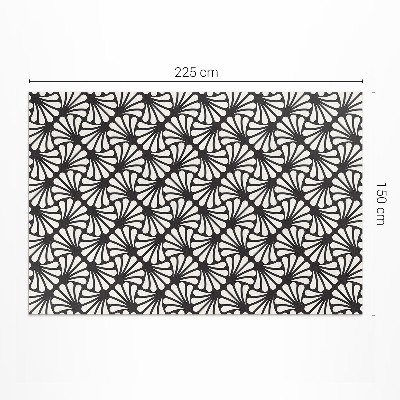 Covor interior din vinil Geometrie frunze Ginkgo biloba art deco glamour