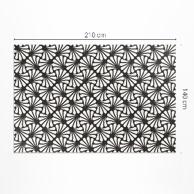 Covor interior din vinil Geometrie frunze Ginkgo biloba art deco glamour