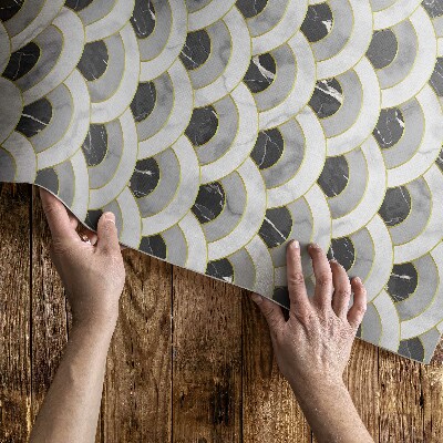 Covor de vinil Piatră solzi marmură model regulat