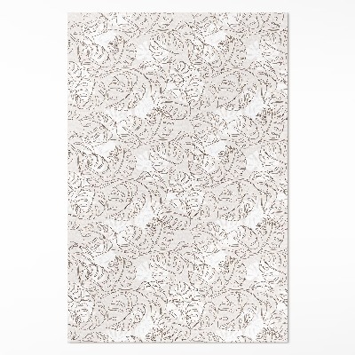 Covor de vinil acasă Minimalist boho frunze monstera