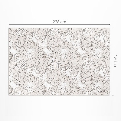 Covor de vinil acasă Minimalist boho frunze monstera