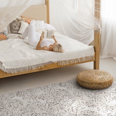 Covor de vinil acasă Minimalist boho frunze monstera