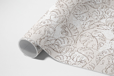 Covor de vinil acasă Minimalist boho frunze monstera