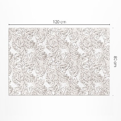 Covor de vinil acasă Minimalist boho frunze monstera
