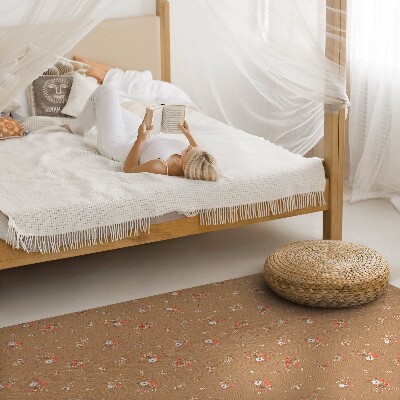 Covor interior din vinil Mici flori de câmp boho stil vintage